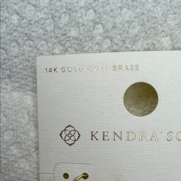 Kendra Scott Gold Geometric Earrings - Picture 8 of 8